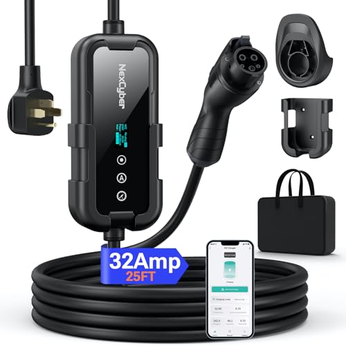 NexCyber 32A Level 2 EV Charger with WiFi