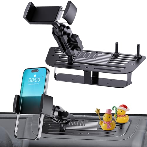 DIAMOOKY Metal Dash Phone Mount for Jeep JK