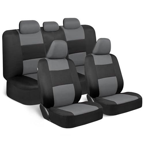 BDK PolyPro Gray-Black Full Seat Cover Set