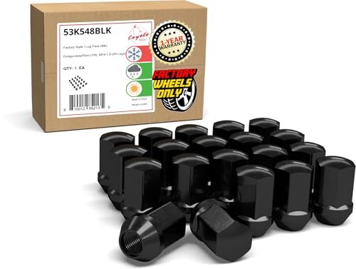 Black Factory Style Lug Nuts for Jeep Wrangler
