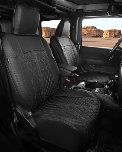 RIDEPOSH Jeep Wrangler Leather Seat Covers