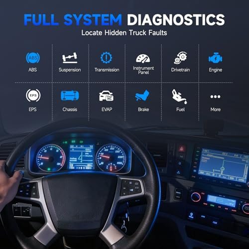 NEXAS NL102 Plus Heavy Duty Truck Scan Tool with DPF Regen Tool Full System Diagnostic Scanner HDOBD/EOBD Diesel Scanner with Oil Reset Sensor Calibration Truck & Car 2 in 1 Code Reader Elite Version - Image 5