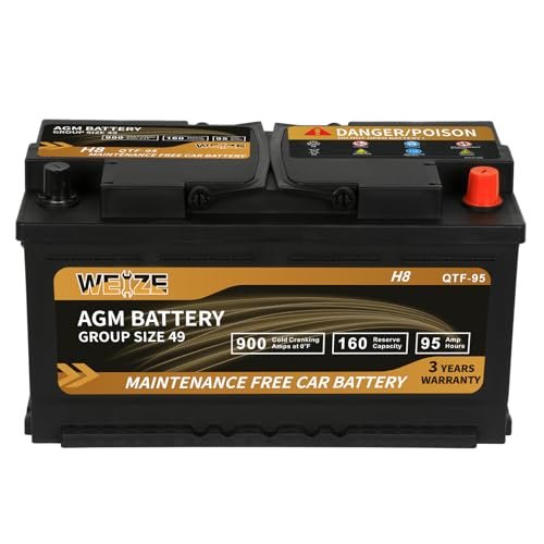 Weize Platinum AGM H8 Automotive Battery