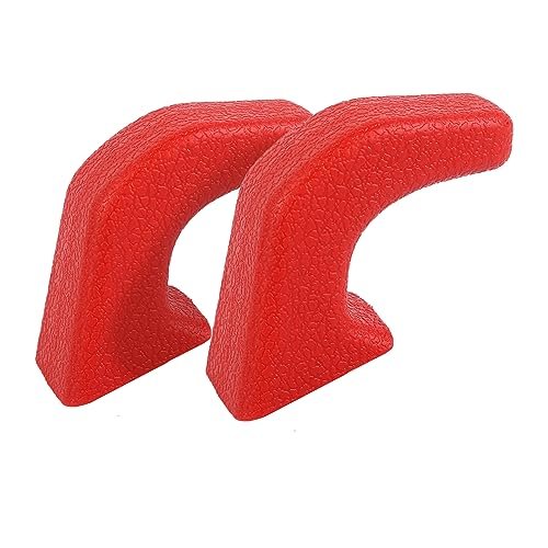 Red Tow Hook Covers for Jeep Wrangler