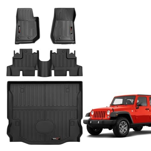 Jdeymat All Weather Floor Mats for Wrangler JK