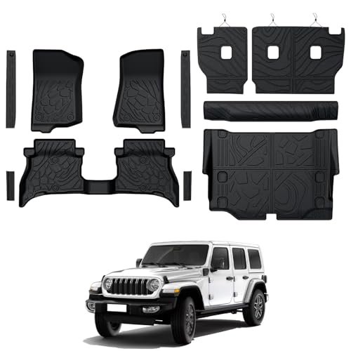 GALVAGNITE Floor Mats for Jeep Wrangler JL 4XE