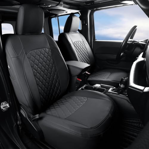 GIANT PANDA Faux Leather Wrangler Seat Covers