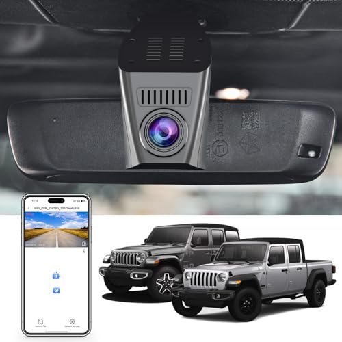 Mangoal 4K Custom Dash Cam for Jeep Gladiator