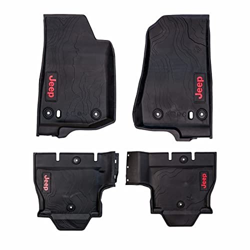Mopar Black Jeep Floor Mats