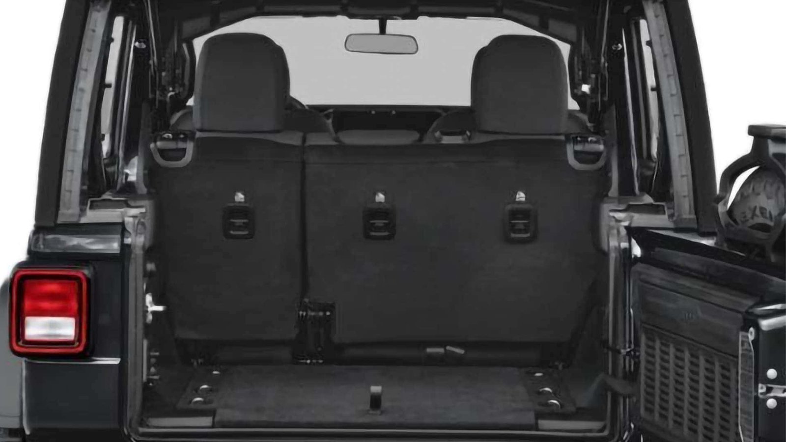 How to Drive Jeep Wrangler With Tailgate Open