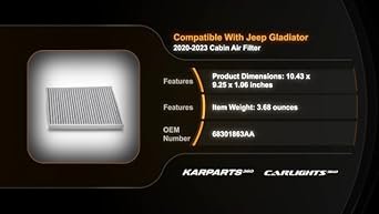 How To Change Cabin Air Filter Jeep Gladiator: Easy DIY Guide