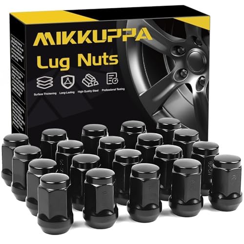MIKKUPPA Black Lug Nuts for Jeep JK