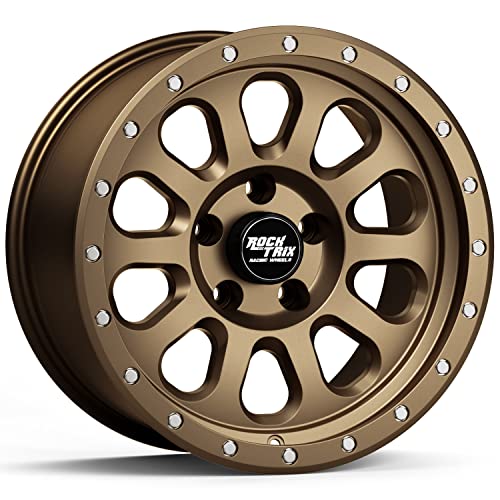 RockTrix 17x9 Matte Bronze Jeep Wheel