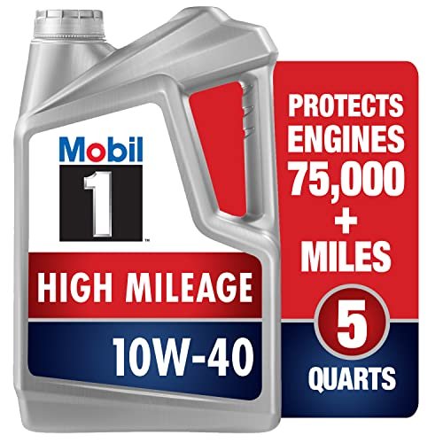 Mobil 1 High Mileage 10W-40 Synthetic Oil