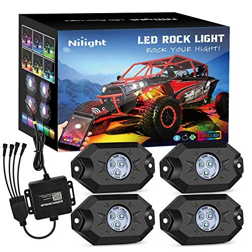 Nilight RGB LED Rock Lights Kit