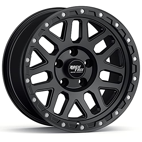 RockTrix 17x9 Matte Black Jeep Wheels