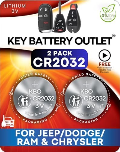 Jeep Cherokee Key Fob Battery Pack