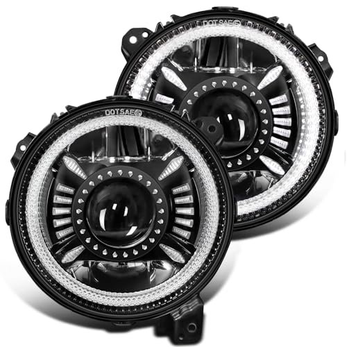 UNI-SHINE 9 Inch LED Headlights for Jeep JL/JT