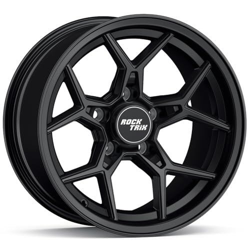 RockTrix 15-Inch Matte Black Jeep Wheel