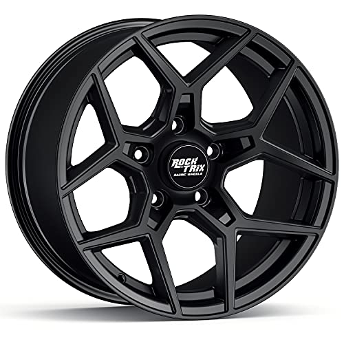 RockTrix 17x9 Matte Black Jeep Wheel