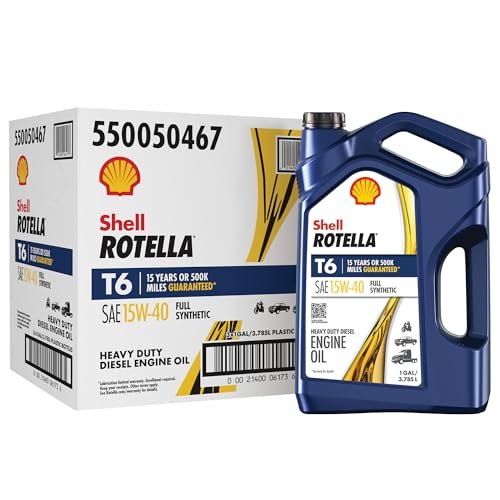 Shell Rotella T6 15W-40 Full Synthetic Diesel Oil