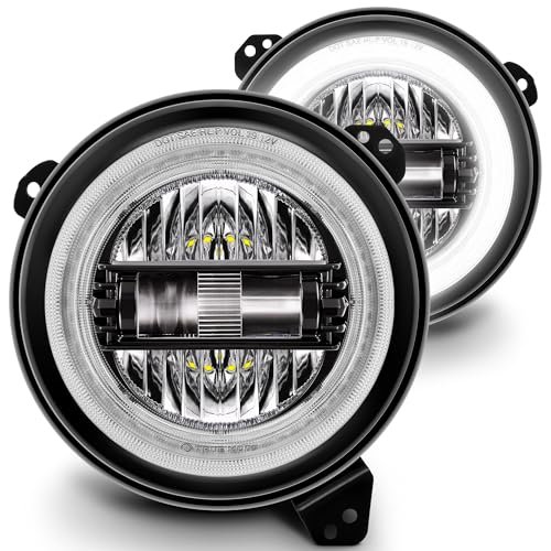 9" Dual-Halo LED Headlights for Jeep JL & Gladiator