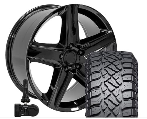 Grand Cherokee Gloss Black 20" Wheels & Tires Set