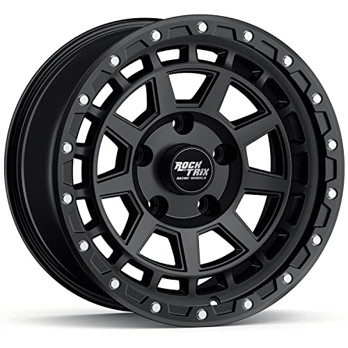 RockTrix 17x9 Jeep Wheel Matte Black