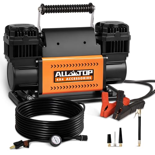 ALL-TOP Dual Cylinder 12V Portable Air Compressor