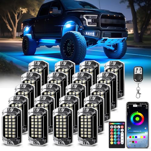 RGBW Full Angle LED Rock Lights