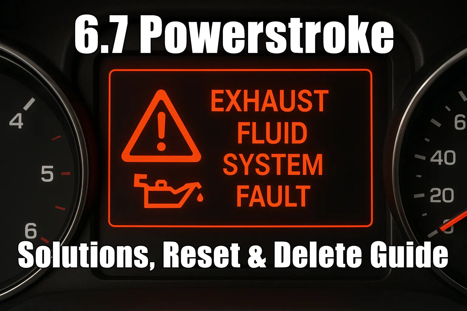 How To Reset Exhaust Fluid System Fault: Step-by-Step Guide