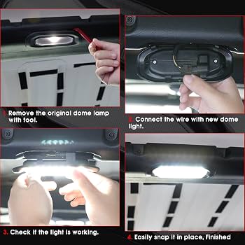 How To Remove Jeep Wrangler Rear Dome Lights Easily