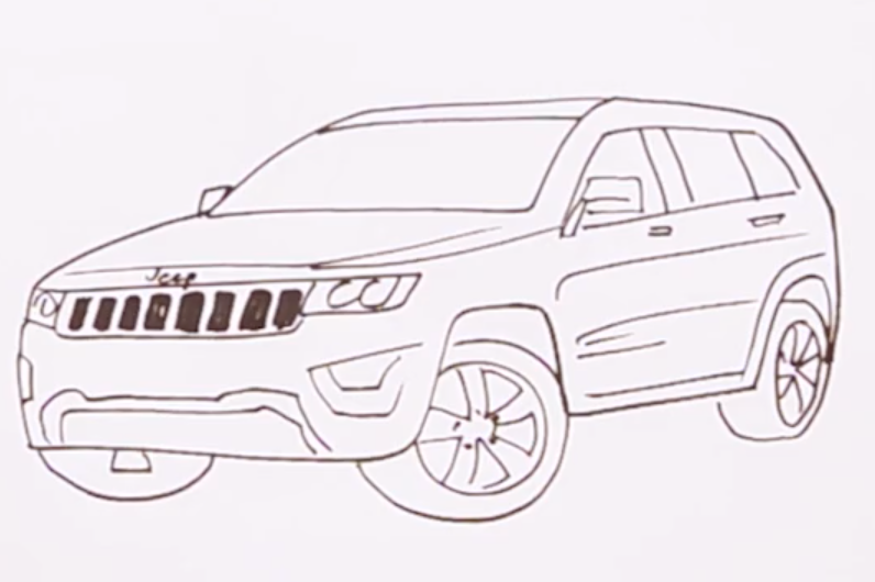 How To Draw A Jeep Grand Cherokee: Step-by-Step Guide