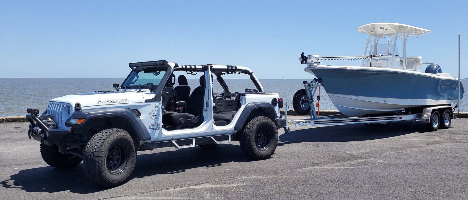 can a jeep wrangler tow a boat