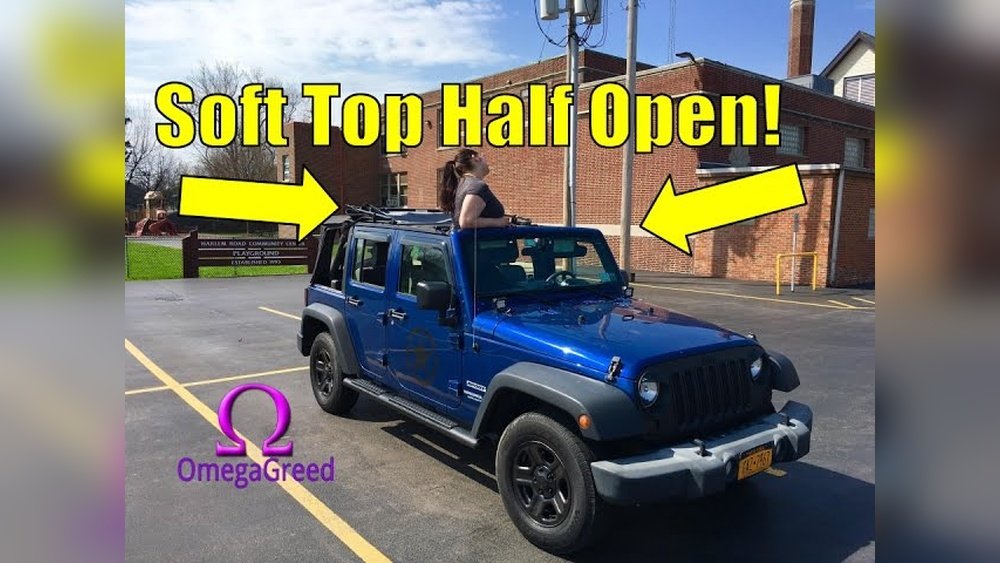 can you drive jeep with soft top half open