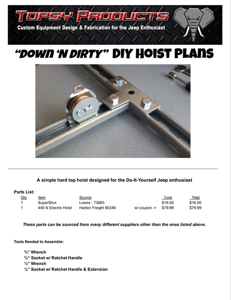 Do It Yourself Jeep Hardtop Hoist: Easy Step-by-Step Guide