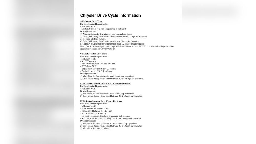 how do you complete a jeep drive cycle