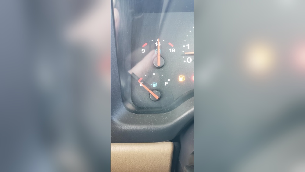 how long after gas light comes on jeep liberty