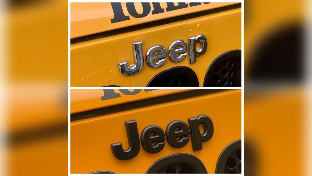 how to black out jeep logo