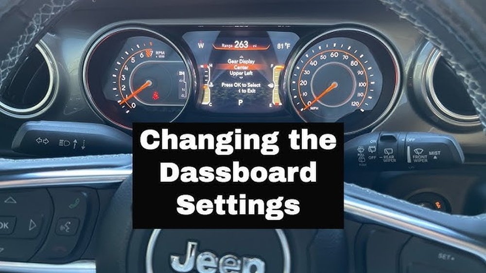 how to change display on jeep wrangler