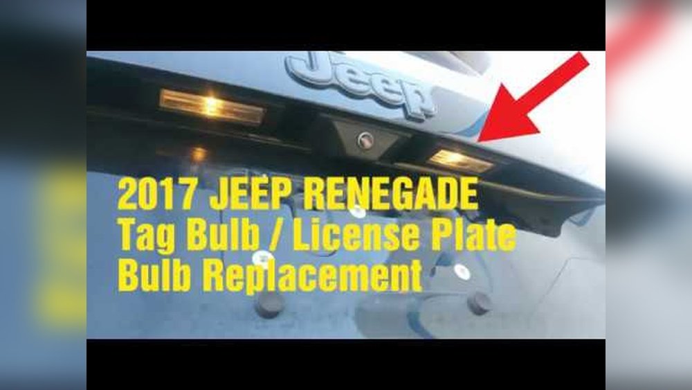 how to change jeep renegade license plate bulb