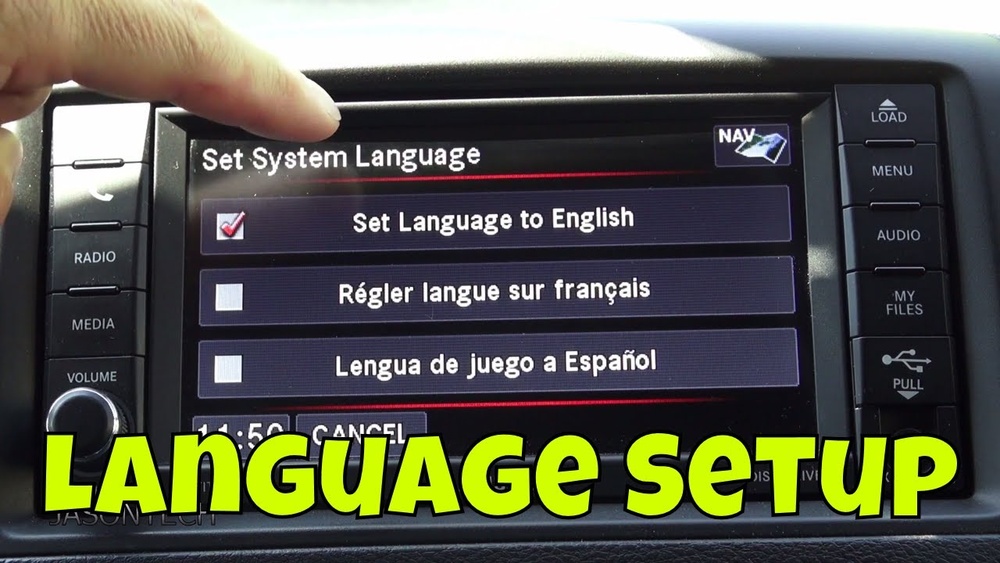 how to change language on jeep grand cherokee