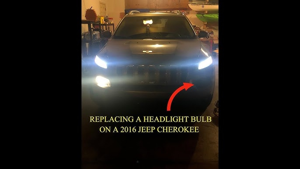 how to change low bean light on 2016 jeep cherokee