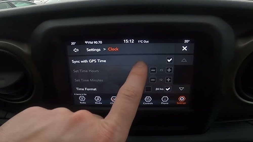 how to change time on jeep wrangler