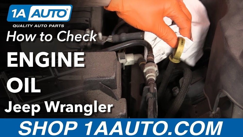 how to check oil in jeep wrangler