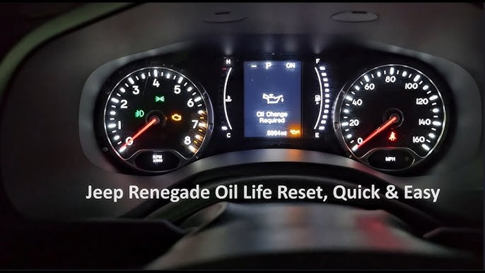 how to check oil life on jeep renegade