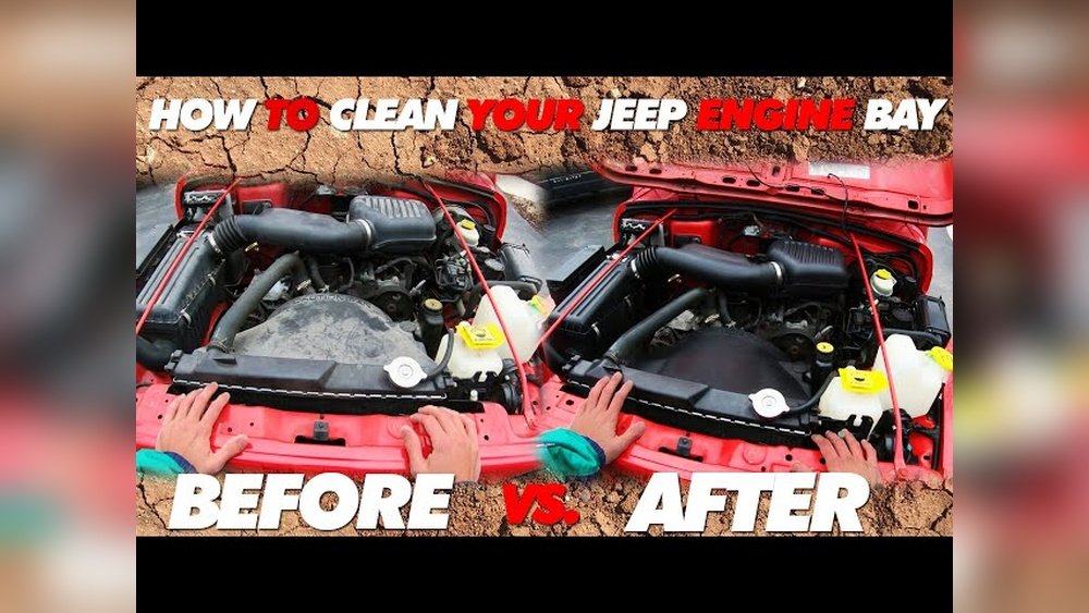 how to clean jeep engine