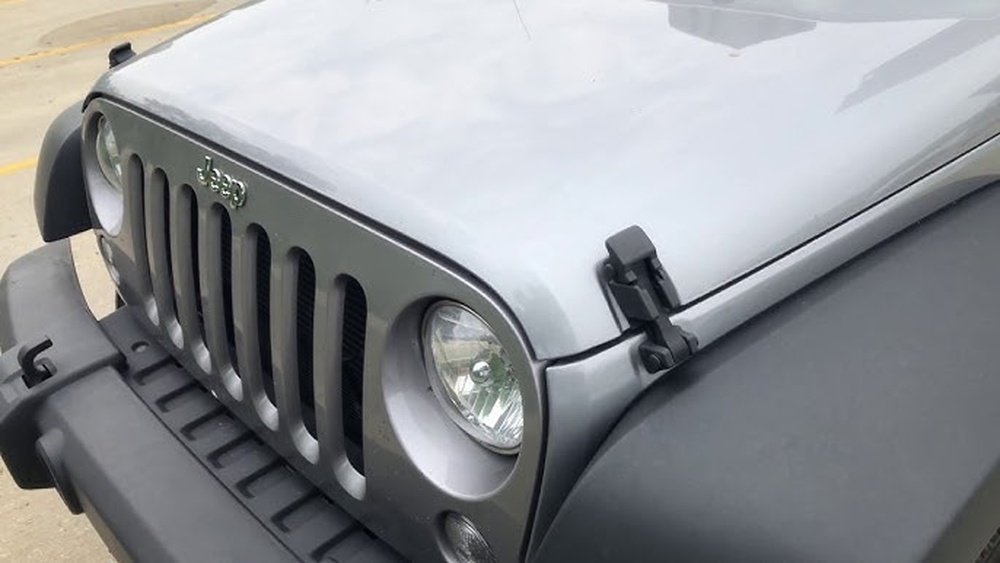 how to close jeep hood