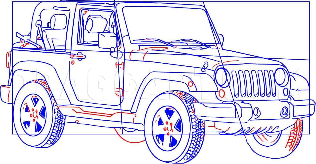 How To Draw A Jeep Wrangler Easy: Step-by-Step Guide for Beginners