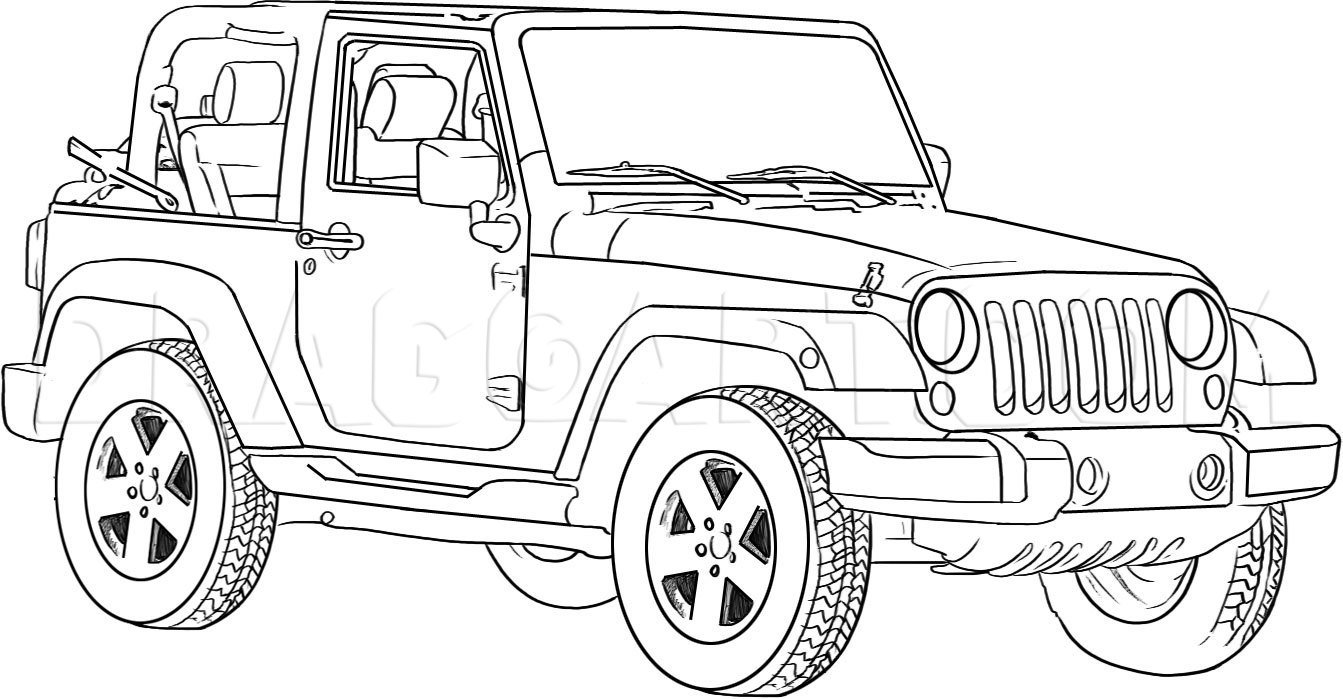 How To Draw A Jeep Wrangler: Step-by-Step Guide for Beginners How To Draw A Jeep Wrangler: Step-by-Step Guide for Beginners